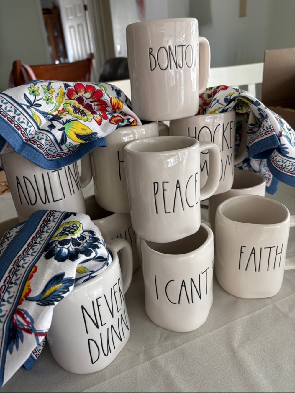 Rae Dunn mug “May Day” basket